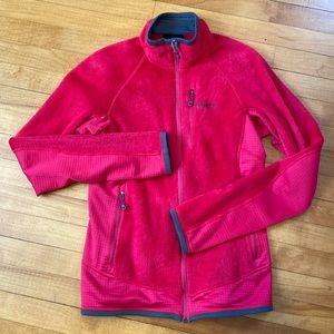 Women’s Patagonia R2 fleece jacket, jeweled berry, size M.